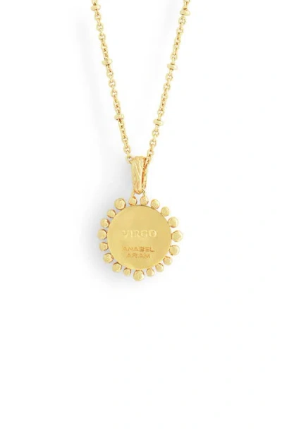 Anabel Aram Jewelry Zodiac Cubic Zirconia Pendant Necklace In Gold