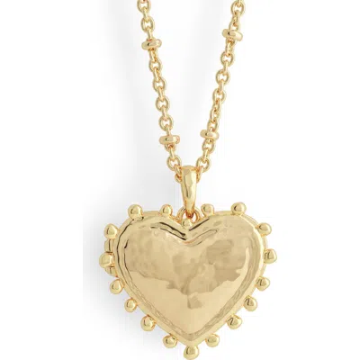 Anabel Aram Jewelry Large Heart Locket Necklace In Gold