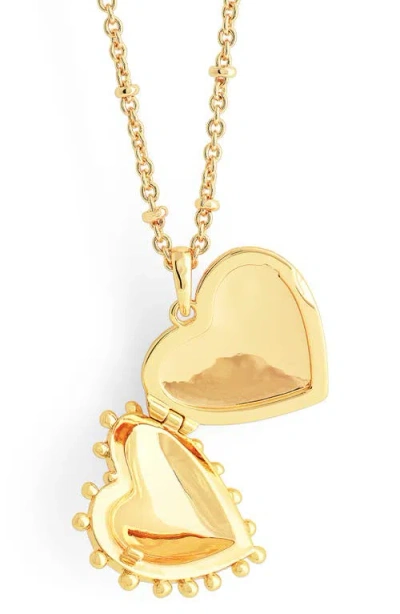 Anabel Aram Jewelry Large Heart Locket Necklace In Gold