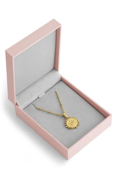 Anabel Aram Jewelry Zodiac Cubic Zirconia Pendant Necklace In Gold