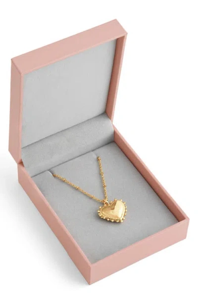 Anabel Aram Jewelry Large Heart Locket Necklace In Gold