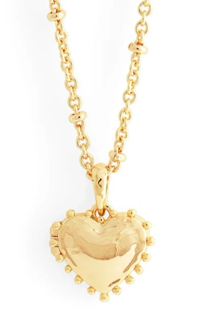 Anabel Aram Jewelry Small Heart Locket Necklace In Gold