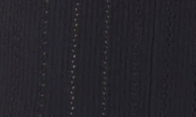 Ted Baker Pointelle Short Sleeve Midi Dress In Black