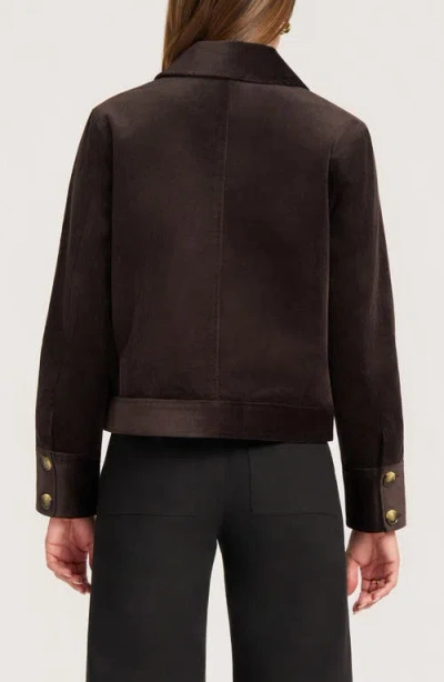Matty M . Jeri Cotton Blend Corduroy Jacket In Brown