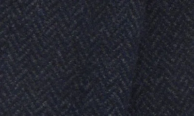 Robert Barakett Wool & Cashmere Herringbone Scarf In Blue
