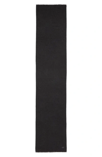 Robert Barakett Wool & Cashmere Herringbone Scarf In Black