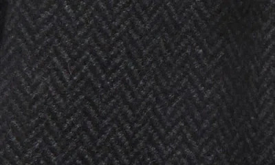 Robert Barakett Wool & Cashmere Herringbone Scarf In Black