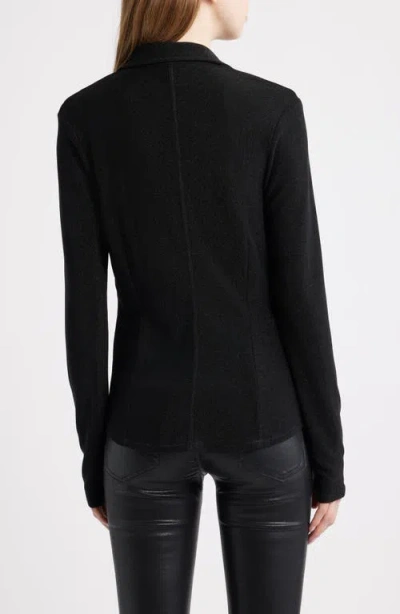 Rag & Bone Elsa Metallic Button-up Shirt In Black
