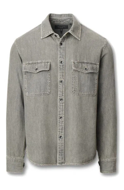 Rag & Bone Jack Denim Shirt In Gray