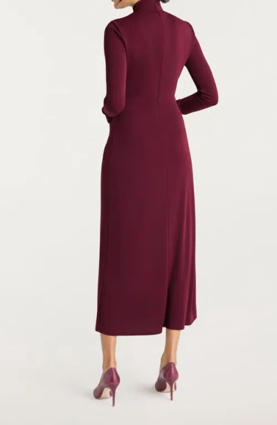 Cinq À Sept Cinq A Sept Tovianna Mock Neck Dress In Purple