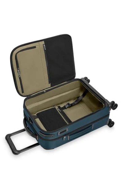 Briggs & Riley Zdx Essential 22-inch Expandable Carry-on Spinner Suitcase In Blue