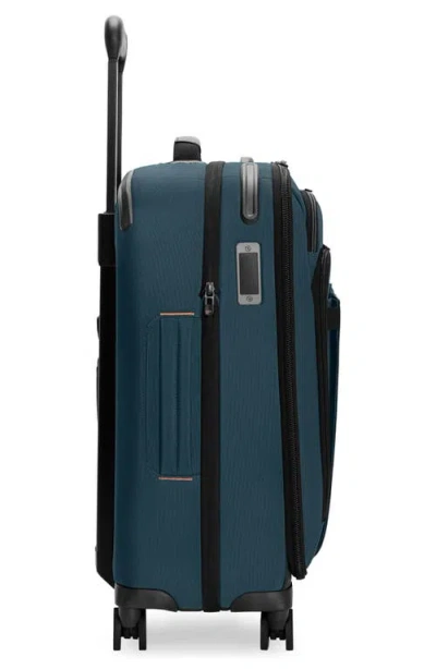 Briggs & Riley Zdx Essential 22-inch Expandable Carry-on Spinner Suitcase In Blue