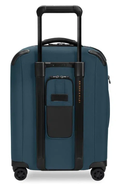Briggs & Riley Zdx Essential 22-inch Expandable Carry-on Spinner Suitcase In Blue