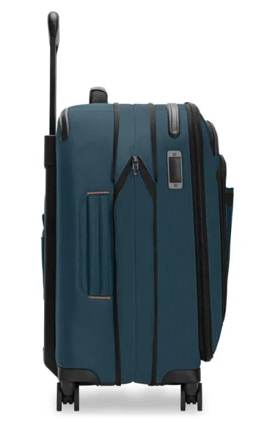 Briggs & Riley Zdx Essential 22-inch Expandable Carry-on Spinner Suitcase In Blue