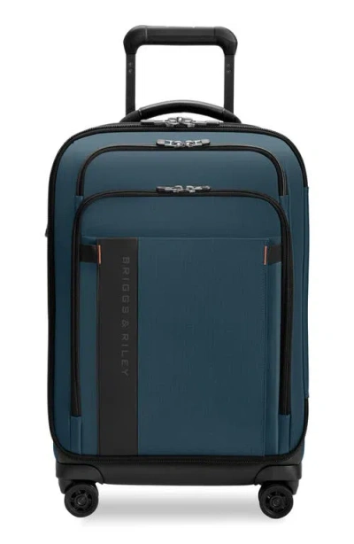 Briggs & Riley Zdx Essential 22-inch Expandable Carry-on Spinner Suitcase In Pattern