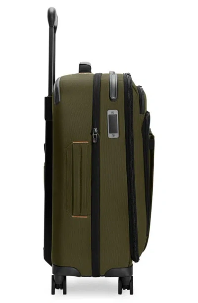 Briggs & Riley Zdx Essential 22-inch Expandable Carry-on Spinner Suitcase In Orange