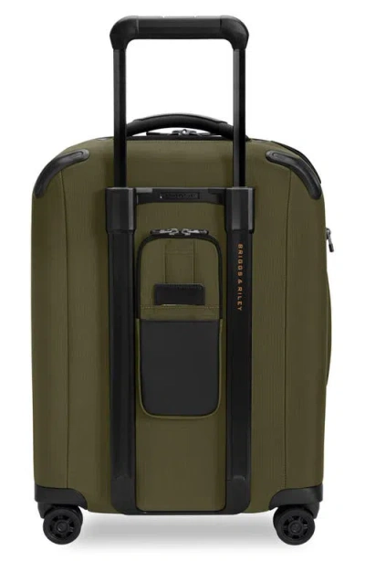 Briggs & Riley Zdx Essential 22-inch Expandable Carry-on Spinner Suitcase In Orange