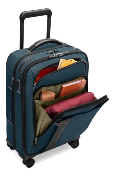 Briggs & Riley Zdx Essential 22-inch Expandable Carry-on Spinner Suitcase In Pattern