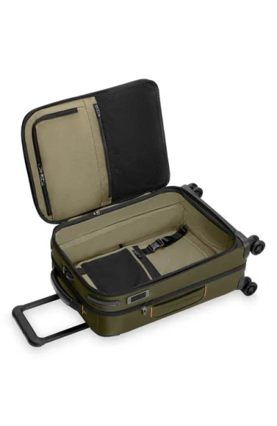 Briggs & Riley Zdx Essential 22-inch Expandable Carry-on Spinner Suitcase In Green