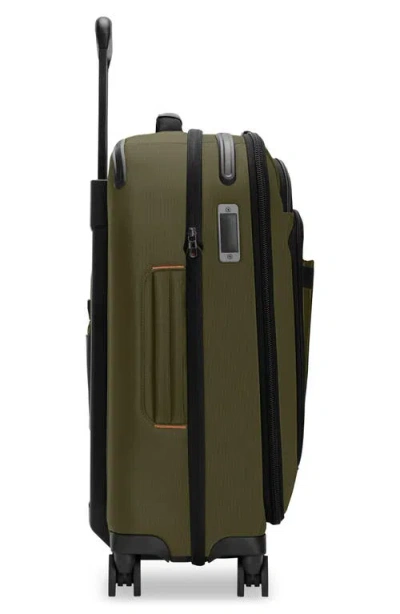 Briggs & Riley Zdx Essential 22-inch Expandable Carry-on Spinner Suitcase In Green