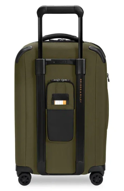 Briggs & Riley Zdx Essential 22-inch Expandable Carry-on Spinner Suitcase In Green
