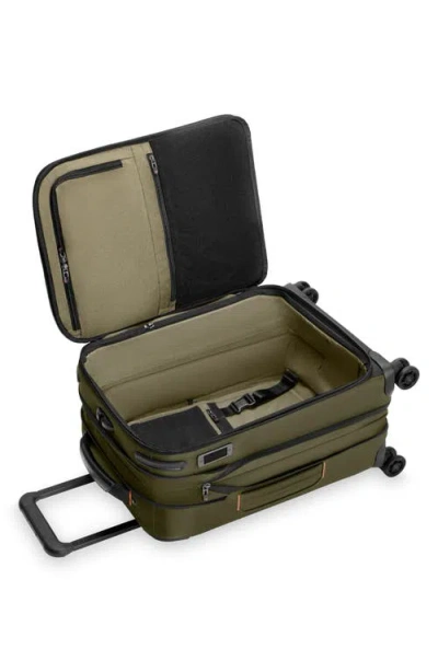Briggs & Riley Zdx Essential 22-inch Expandable Carry-on Spinner Suitcase In Green