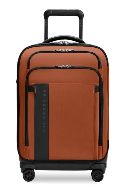 Briggs & Riley Zdx Essential 22-inch Expandable Carry-on Spinner Suitcase In Pattern
