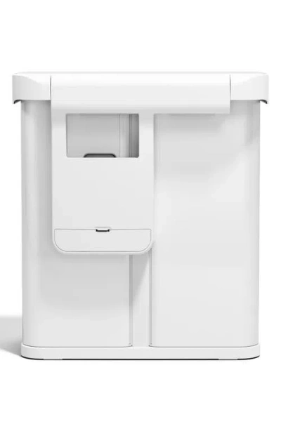 Simplehuman 58-liter Sensor Recycler With Voice + Motion Sensor In White