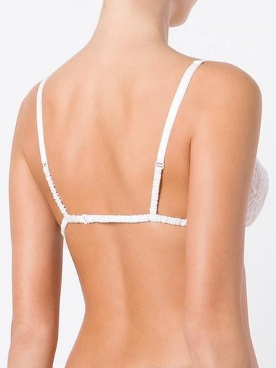 soft triangle lace bra