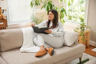 Feelgoodz Aurora Slipper Socks In Brown