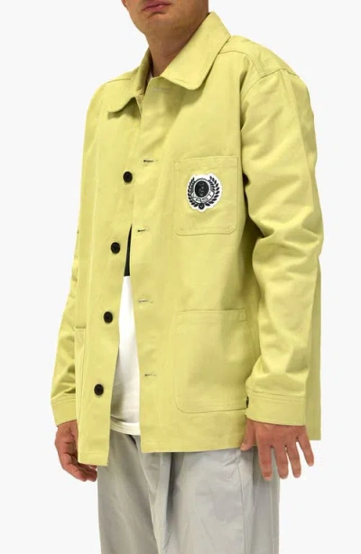 Vast Function Fashion Twill Work Jacket In Green