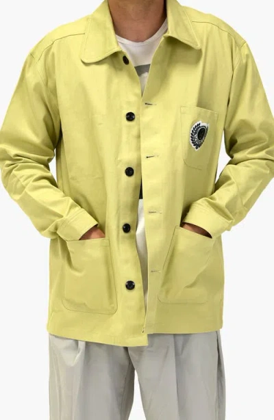 Vast Function Fashion Twill Work Jacket In Green