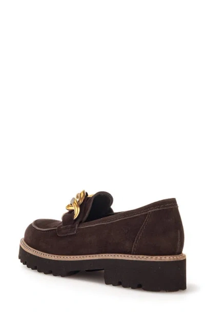 Gabor Platform Bit Loafer In Brown
