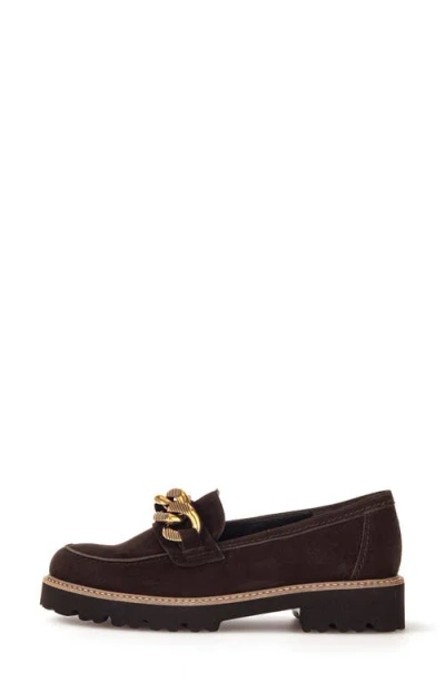 Gabor Platform Bit Loafer In Brown