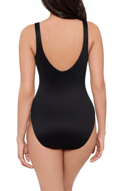 Miraclesuit Illusionist Crossover One-piece Swimsuit In Black