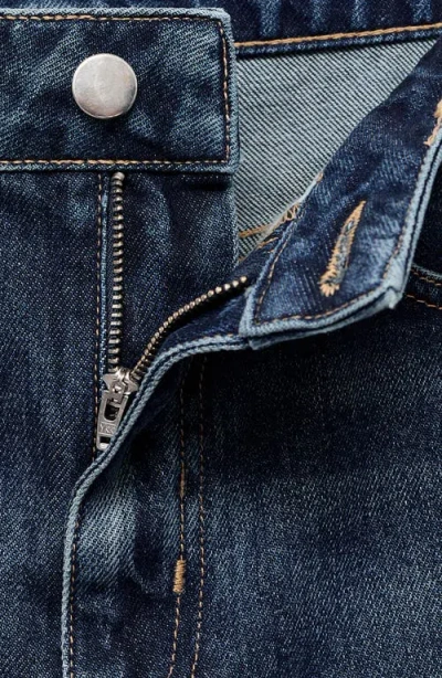 Mango Women's Mid-rise Straight Jeans In Blue