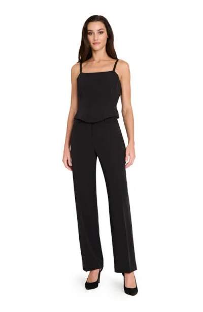 Tahari Asl Bird Eye Pants In Black