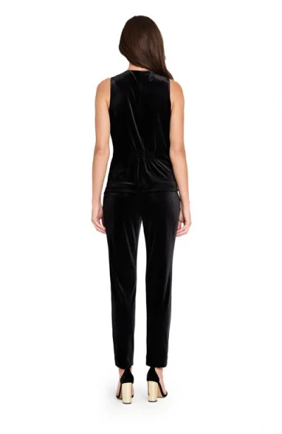 Tahari Asl Women's Velvet Ankle Pants In Black