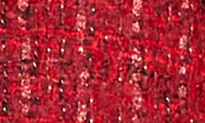 Tahari Asl Bouclé Jacket In Red