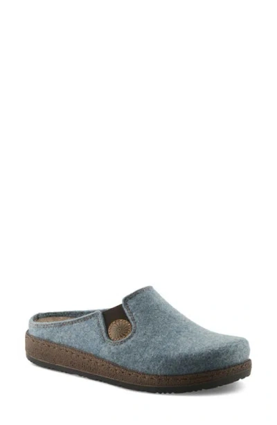 Flexus By Spring Step Cozily Wool Clog In Blue