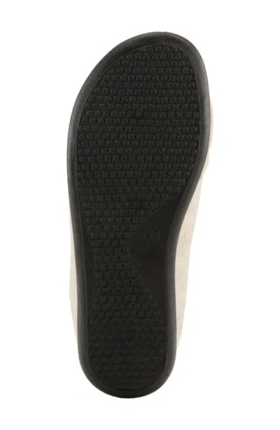 Flexus By Spring Step Cat's Eye Wool Scuff Slipper In Neutral