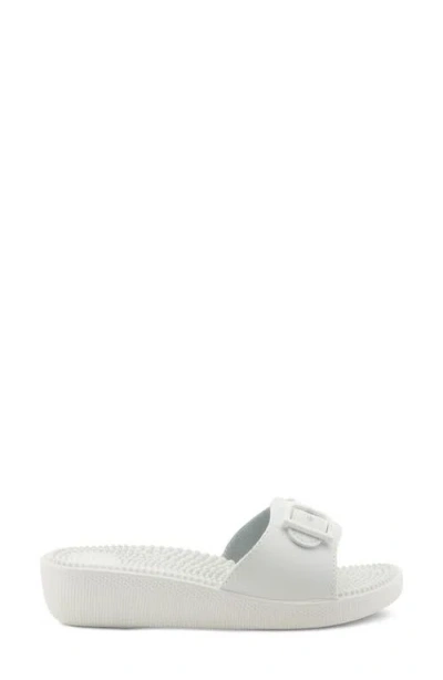 Flexus By Spring Step Sabala Slide Sandal In White