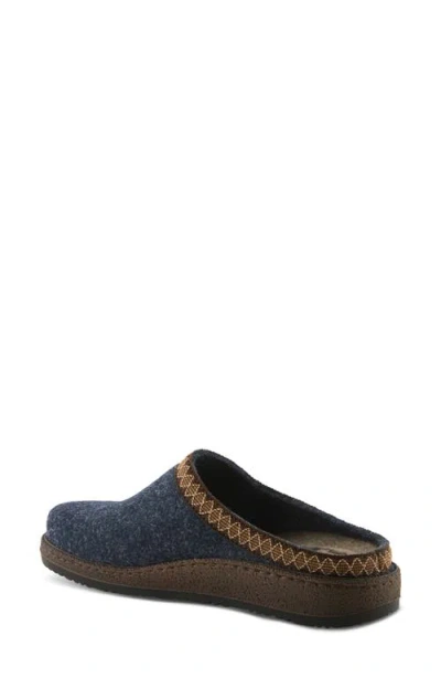 Flexus By Spring Step Snuggee Wool Clog In Blue
