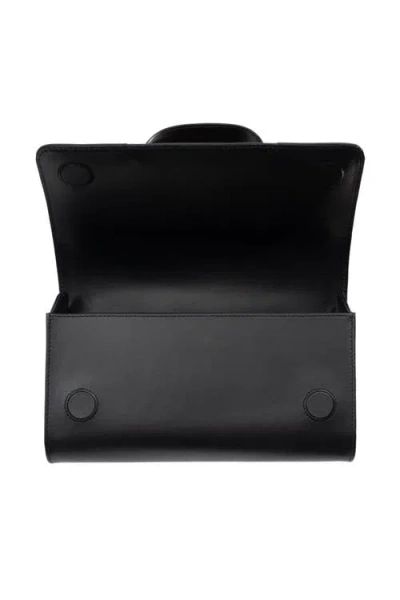 Perrin Paris L'eiffel Swarovski Strass Clutch In Black