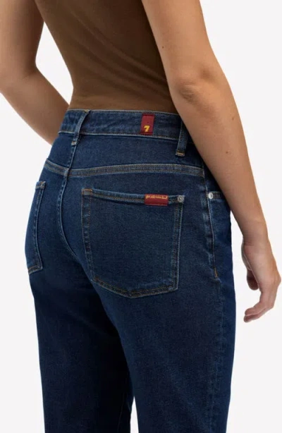 7 For All Mankind Calie Straight Jeans In Blue