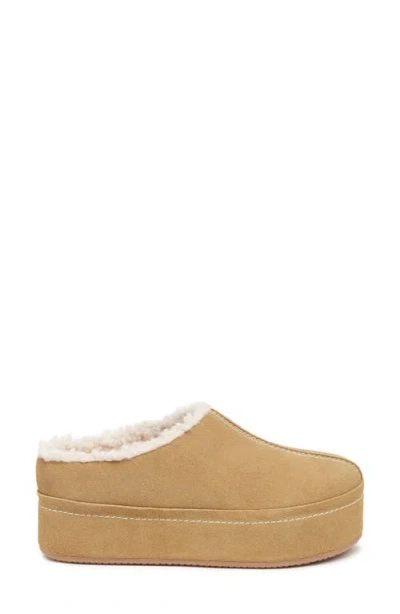 Kelsi Dagger Brooklyn Torrence Faux Shearling Lined Platform Clog In Neutral