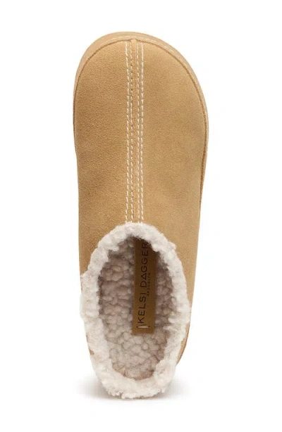Kelsi Dagger Brooklyn Torrence Faux Shearling Lined Platform Clog In Neutral