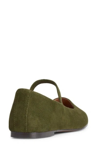 Madewell Greta Mary Janes Loden In Green