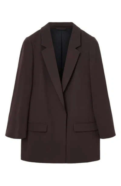 Allsaints Aleida Long Blazer In Brown