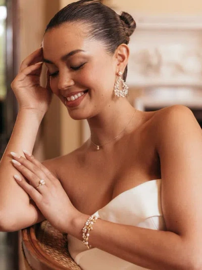 Olive & Piper Avery Earrings In White